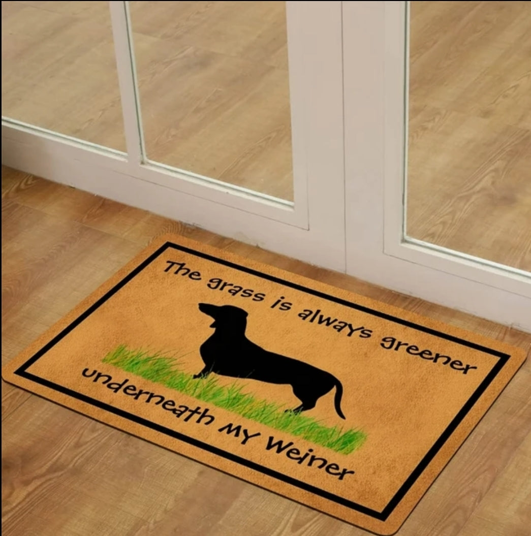 The grass is allways greener door mat