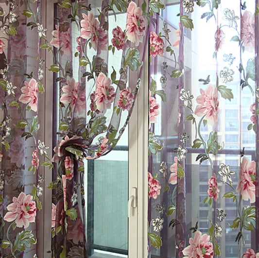 Floral curtain