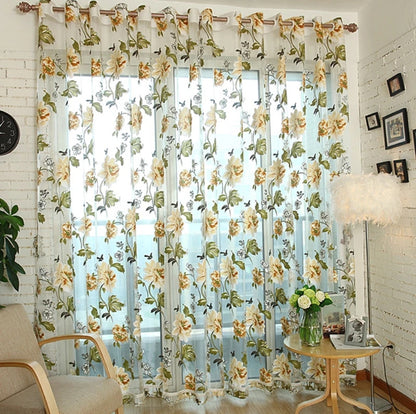 Floral curtain