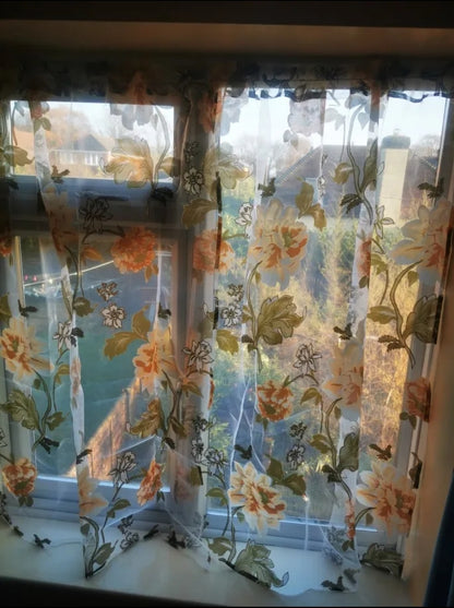 Floral curtain