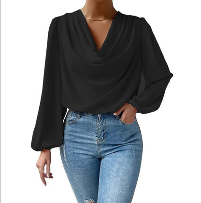 Chiffon long Sleeved blouse