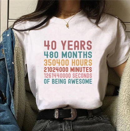 40y birthday t-shirt