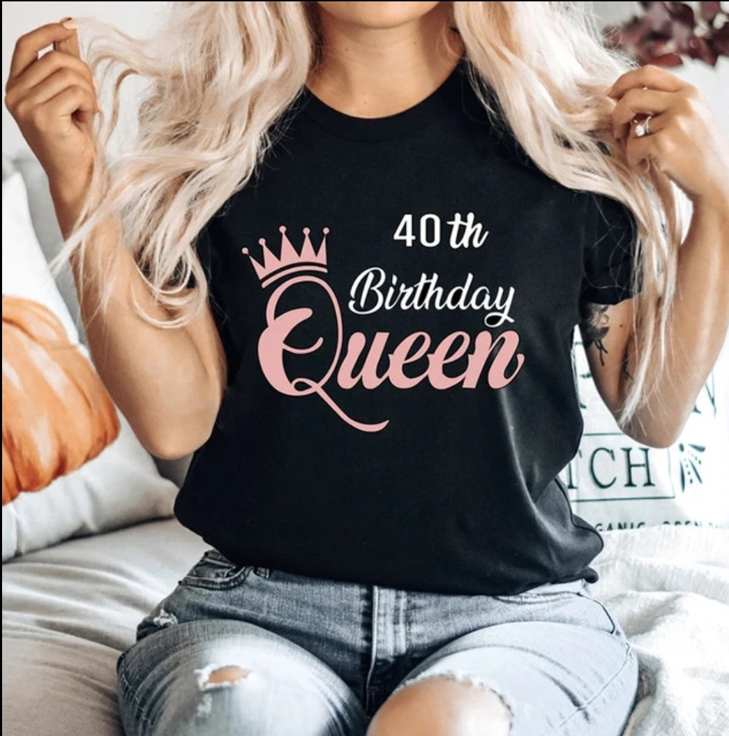 Birthday queen t-shirt