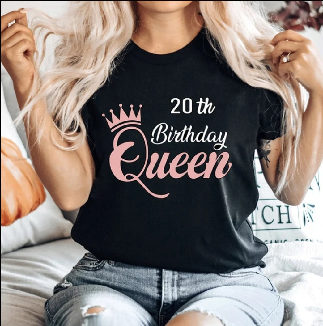 Birthday queen t-shirt