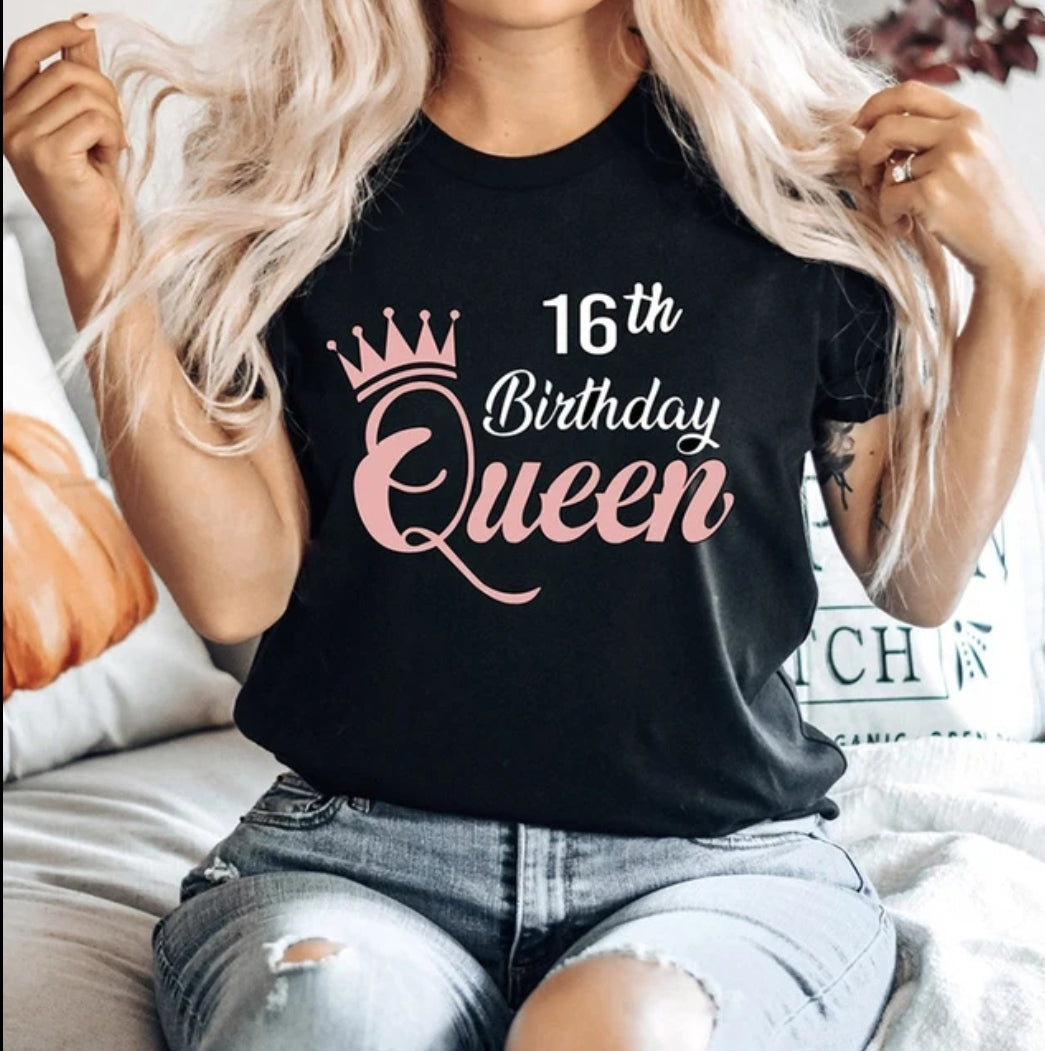 Birthday queen t-shirt