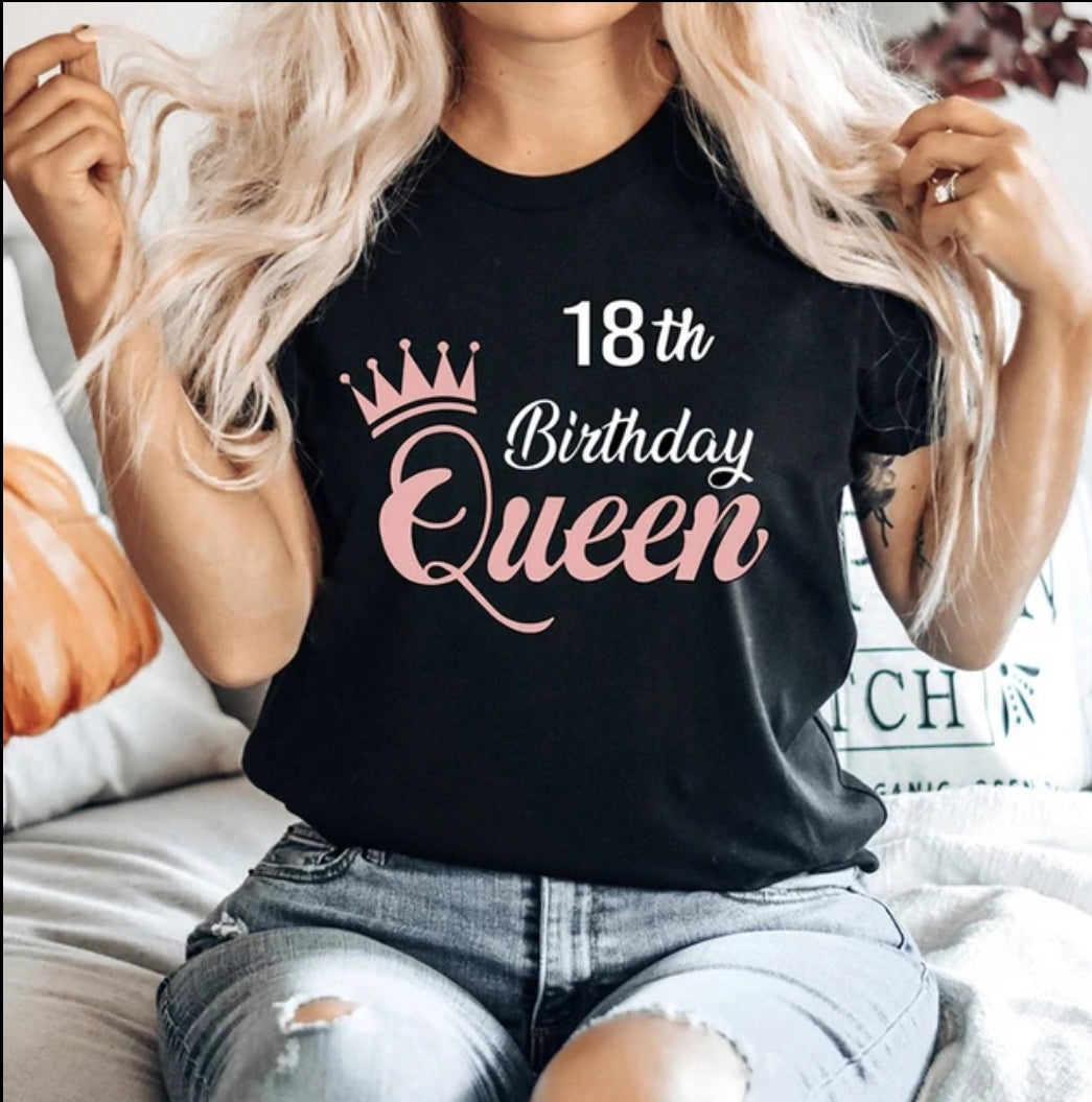 Birthday queen t-shirt