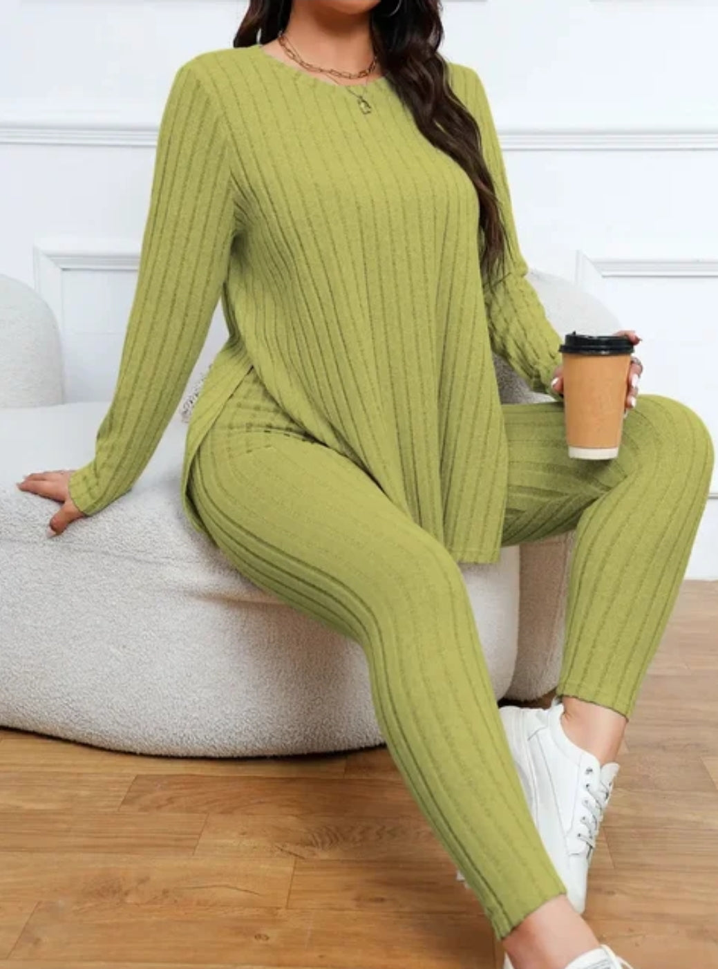 Ribbed lounge set