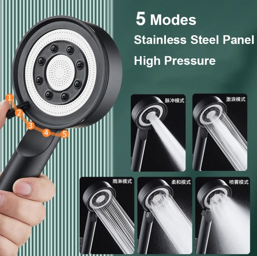 5 modes high pressure showerhead