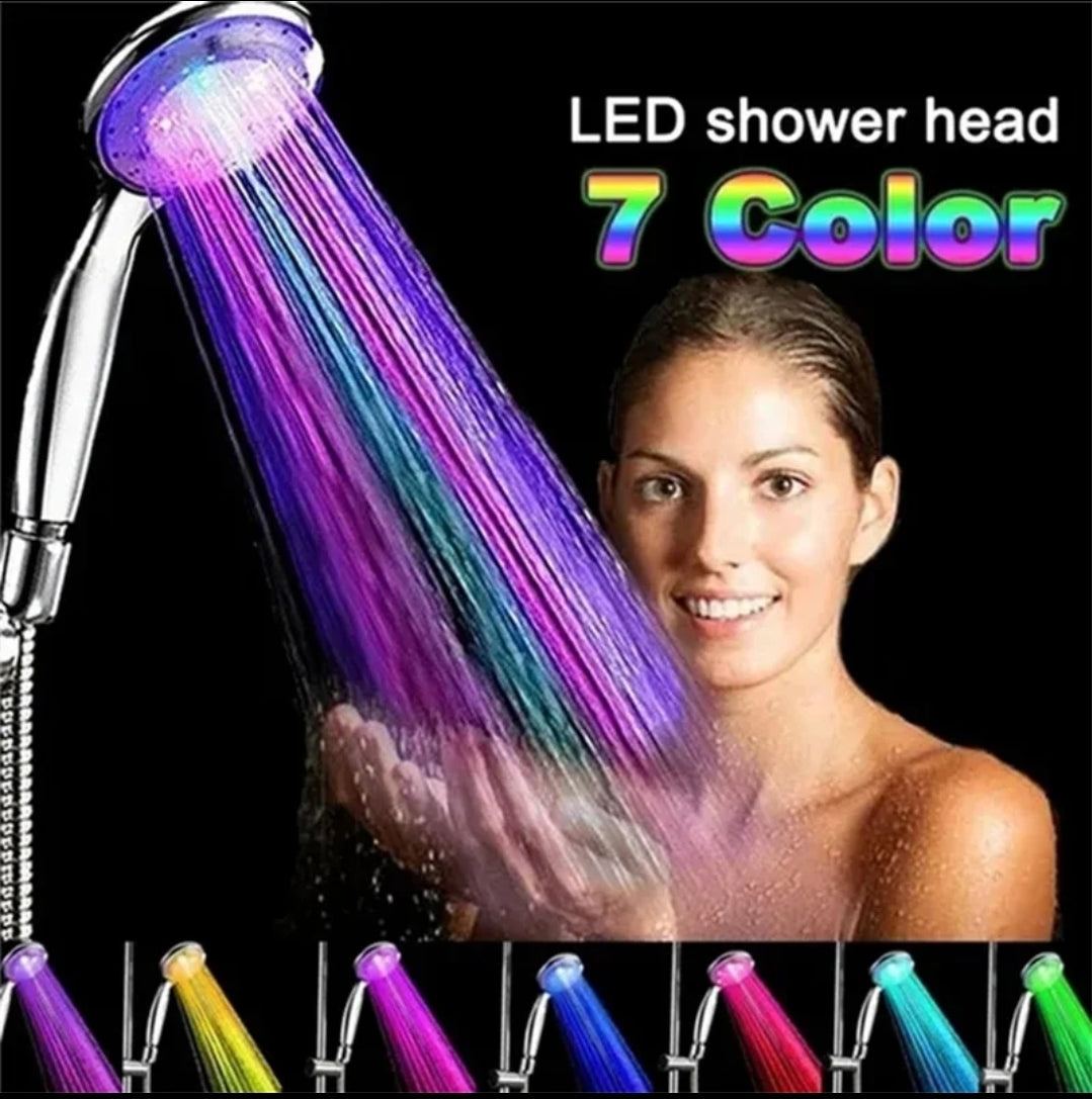 LED colour changing showerhead