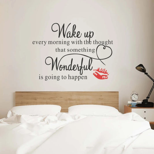 Wake up wonderful wall sticker