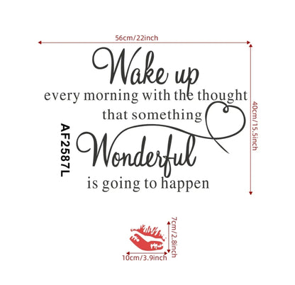 Wake up wonderful wall sticker