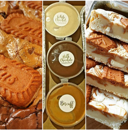 Biscoff Blondie Brownie ~ Dipping Box 8 finger slices