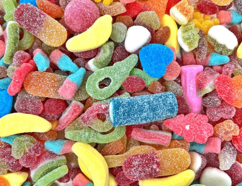 1kg Sweets: (1kg x 2) Pick'n'Mix Sweet Bags (Fizzy/Jelly)