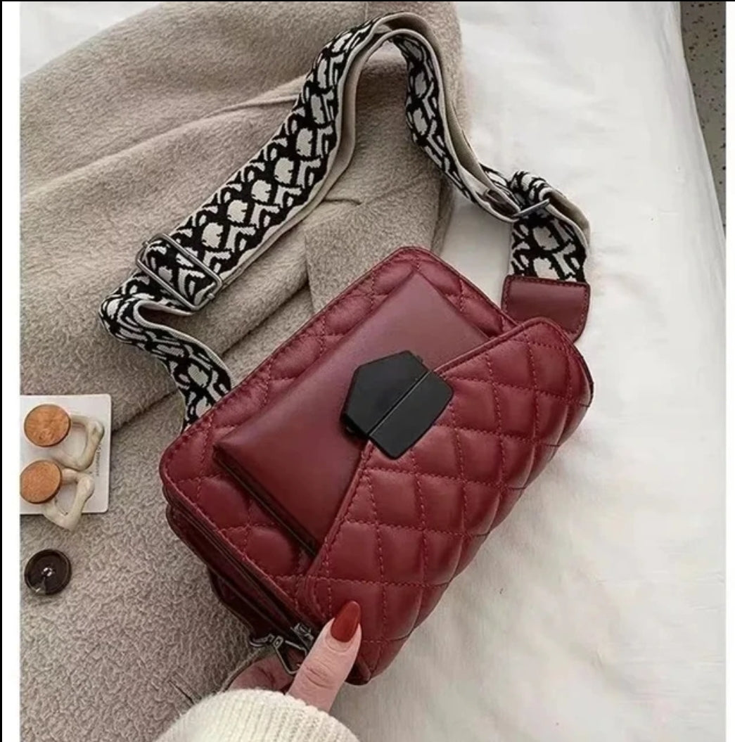 Luxury wide shoulder bag