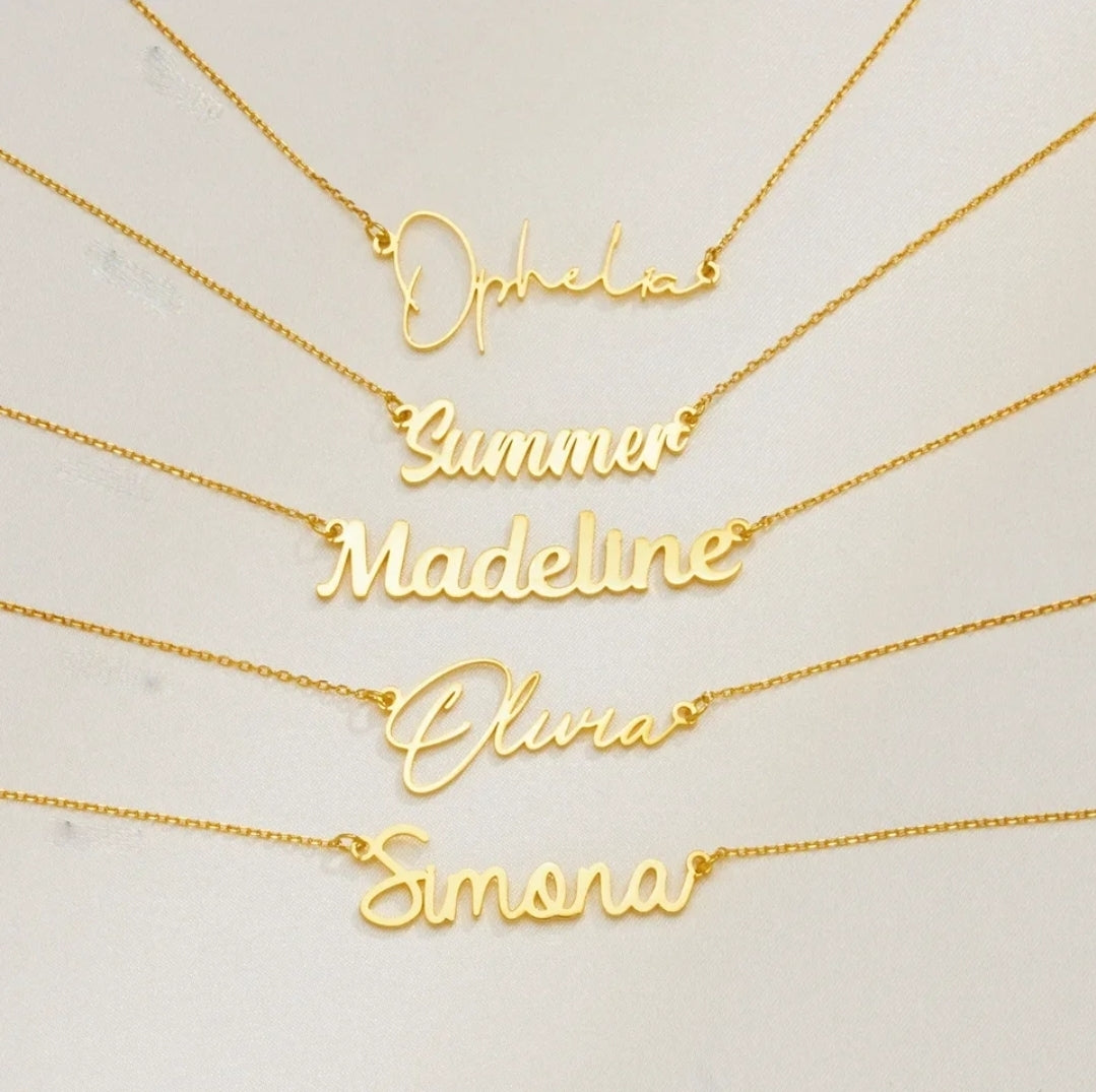 Custom name necklace