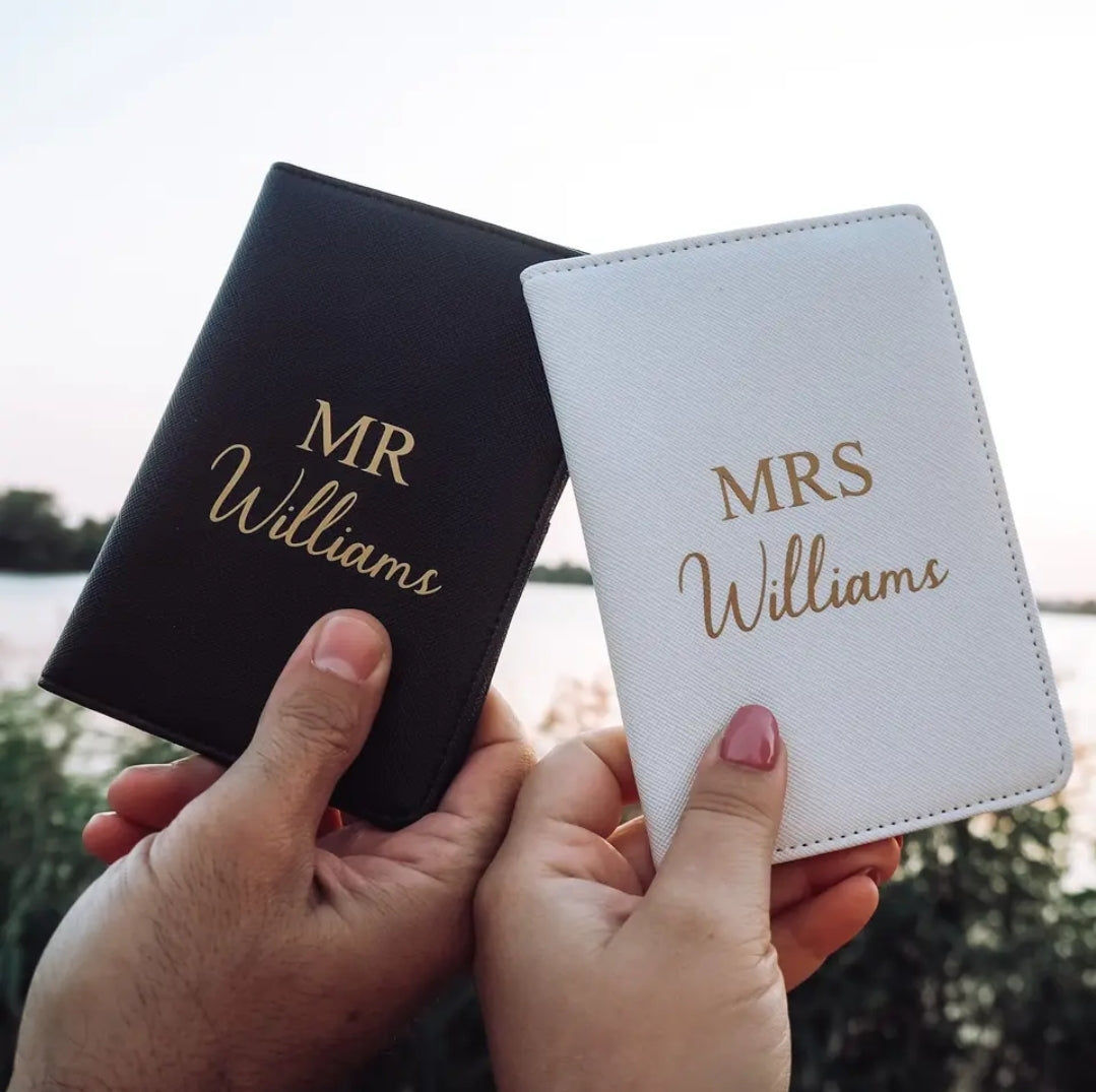 Passport holder personalised