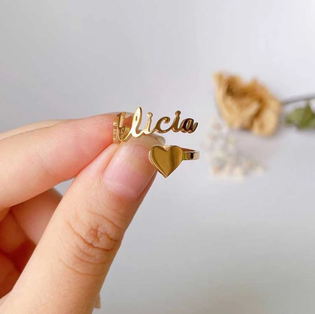 1 - 3 names adjustable ring