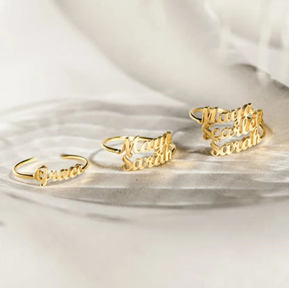 1 - 3 names adjustable ring