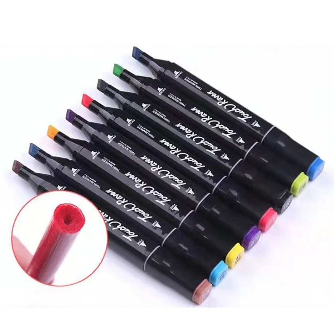 24 - 80 colors, double headed oily art marker pens