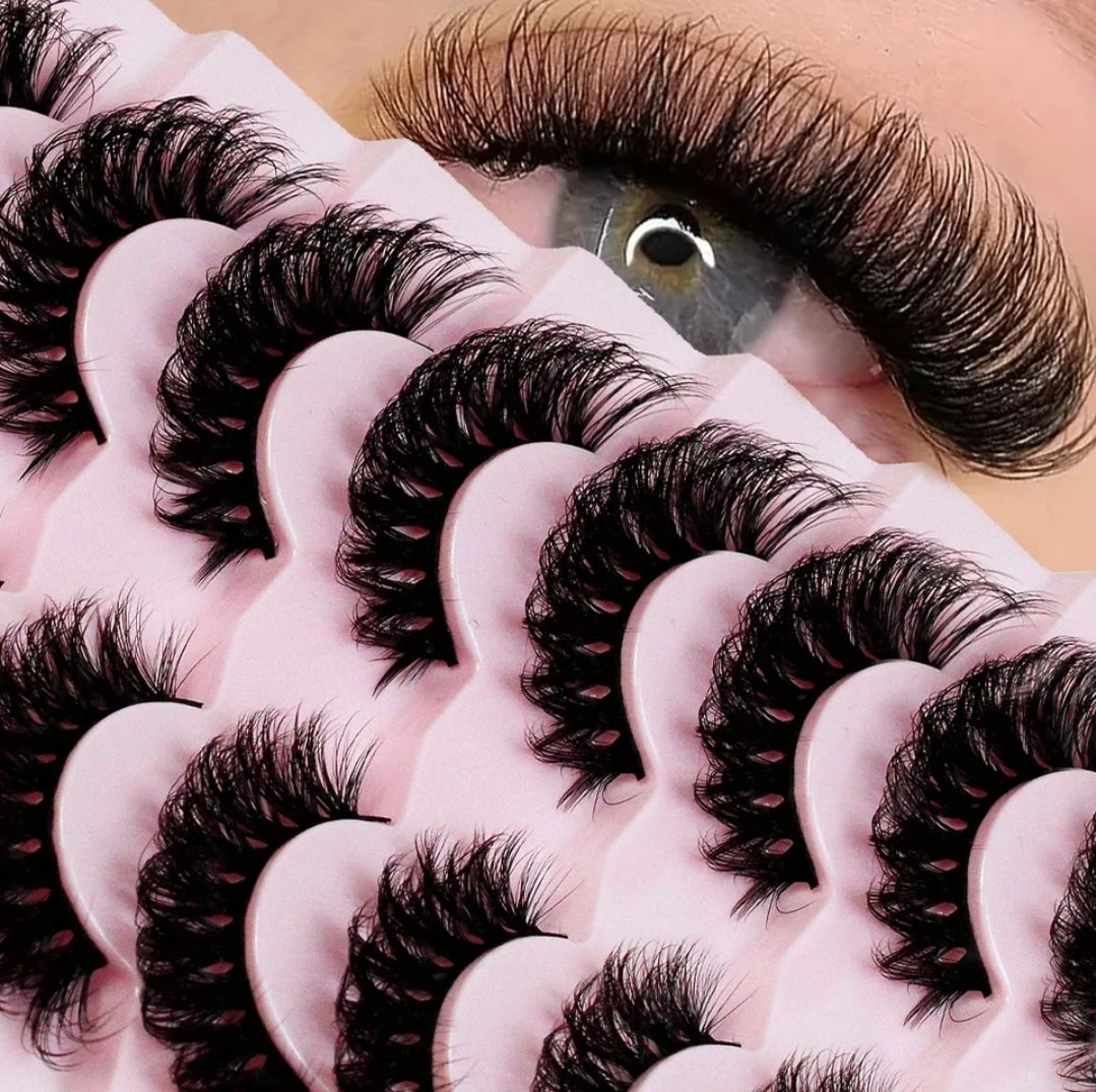 7 pairs false lashes