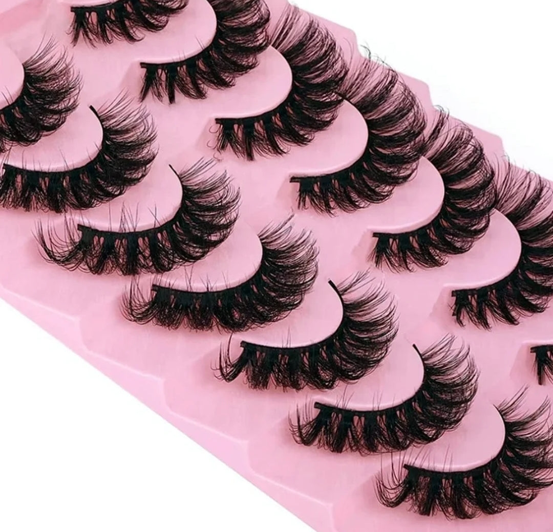 7 pairs false lashes