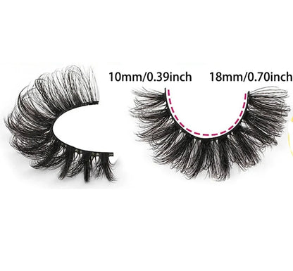 7 pairs false lashes