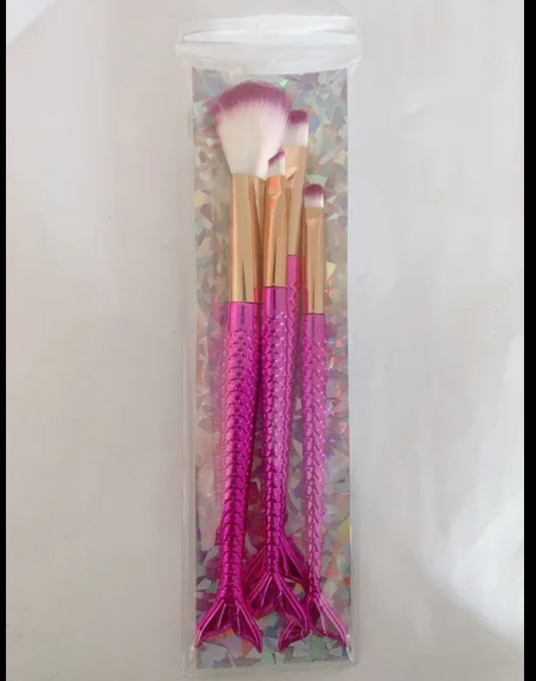 Set of 4 mermaid make up brushes