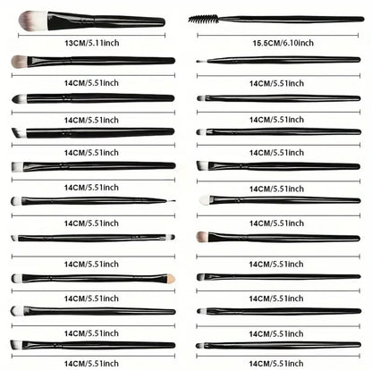 23pc makeup brush set