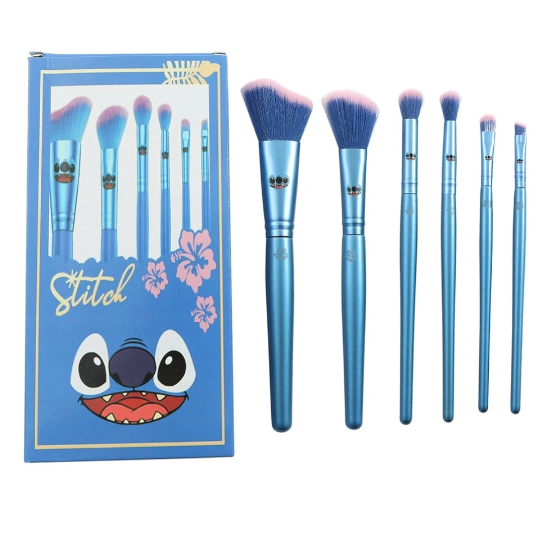 6pc alien makeup brush set