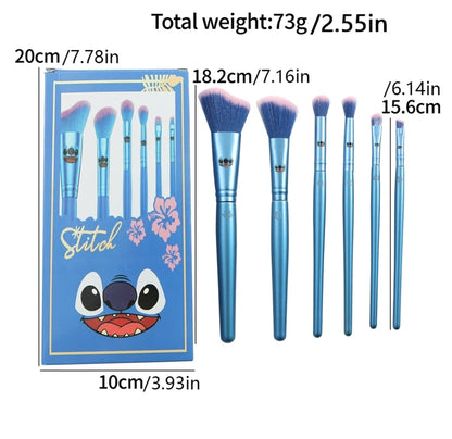 6pc alien makeup brush set