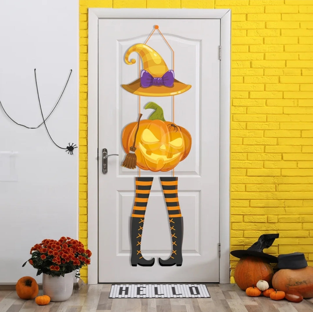 Halloween paper hanging sign