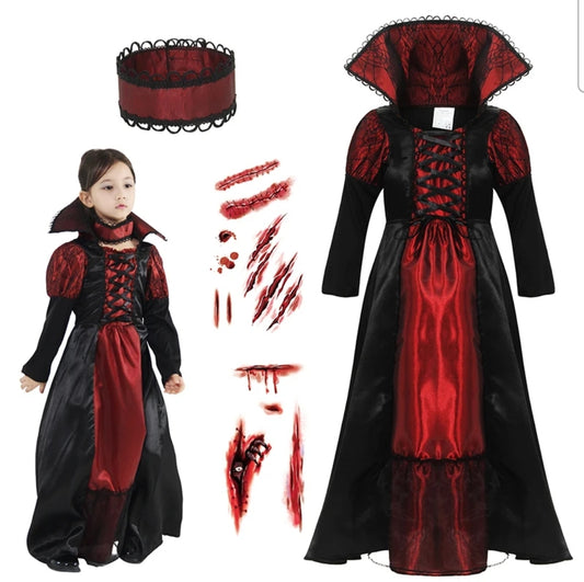 Girls Halloween vampire costume