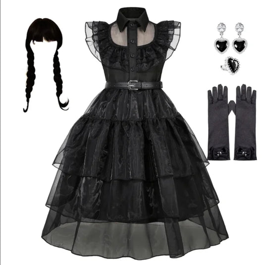 Wednesday adams childrens costume