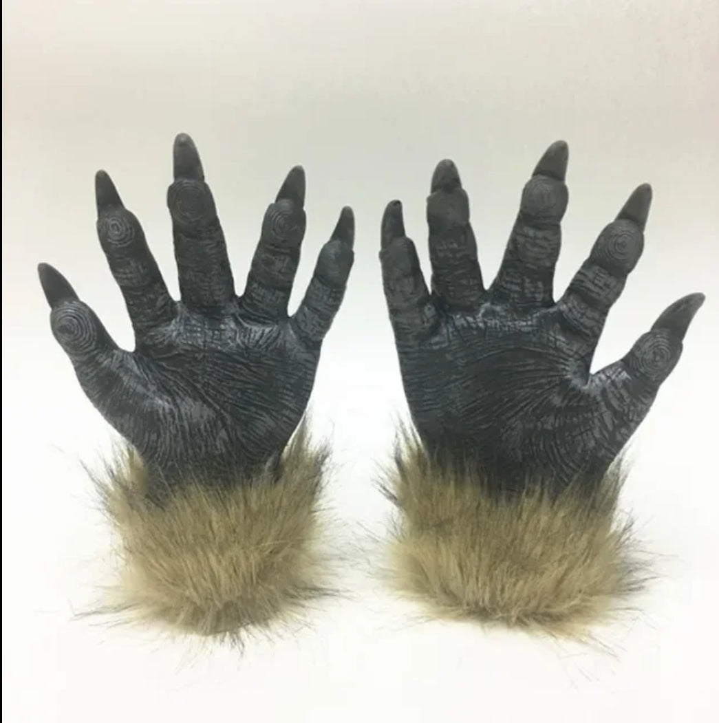 Werewolf mask & gloves