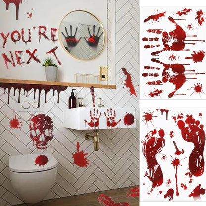 Horror bloodstain wall stickers