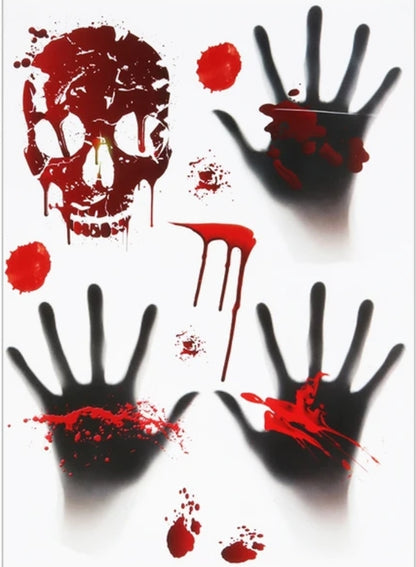 Horror bloodstain wall stickers