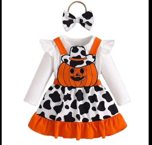 Babys pumpkin dress