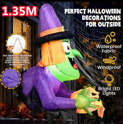 1.35M/4.5FT Halloween wall inflatable. Built in LED lights. Outdoor