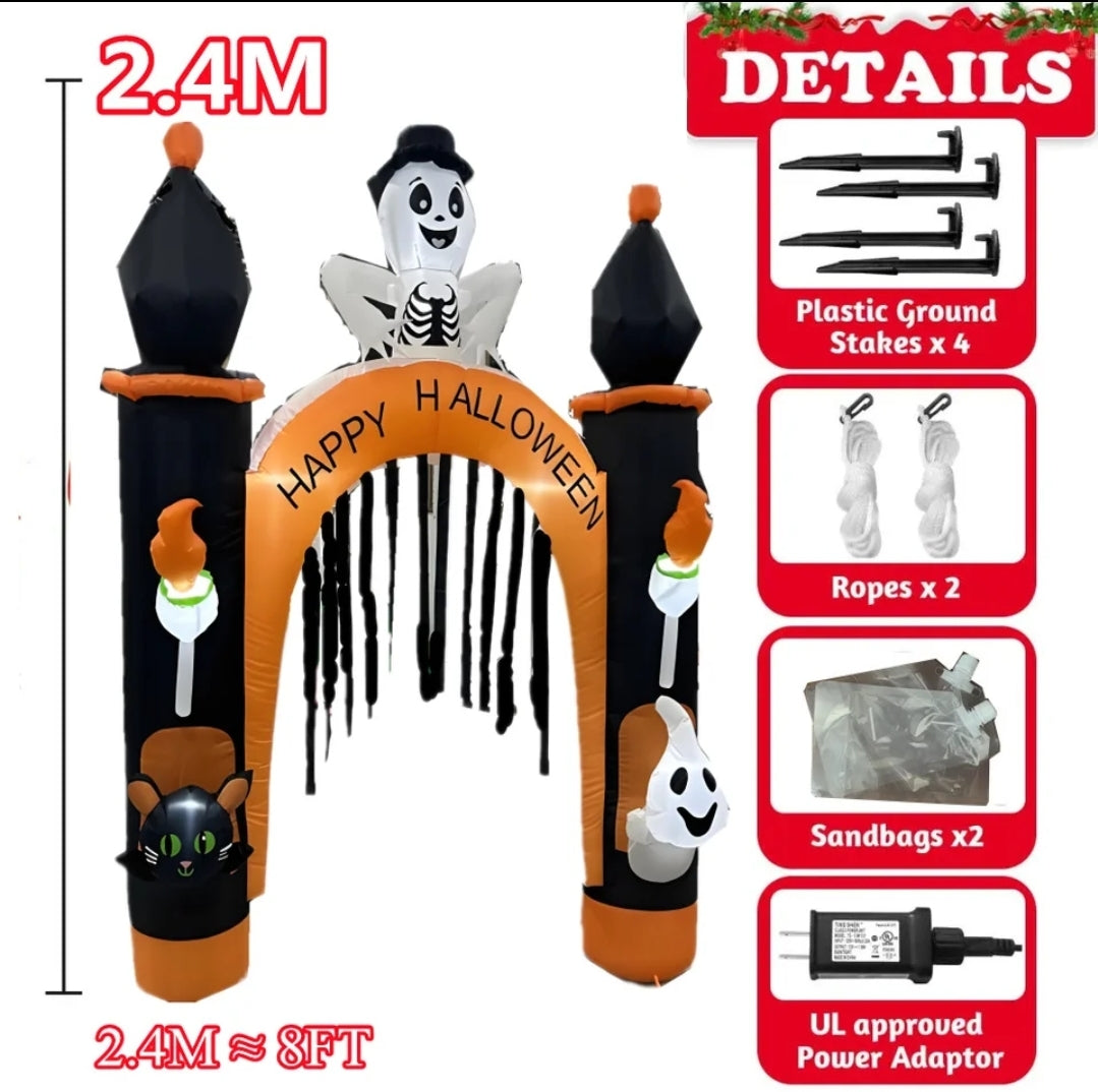 2.4M/8FT halloween inflatable arch