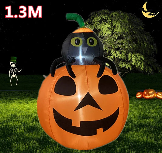 1.3M Pumpkin inflatable. With LED lights