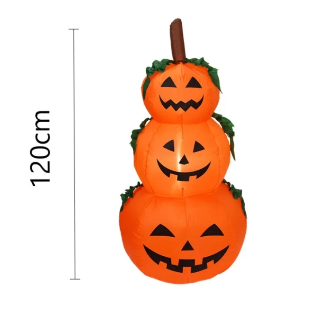 1.2M/120CM 3 layered pumkin inflatable. With LED lights