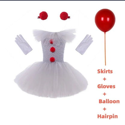 Girls clown costume