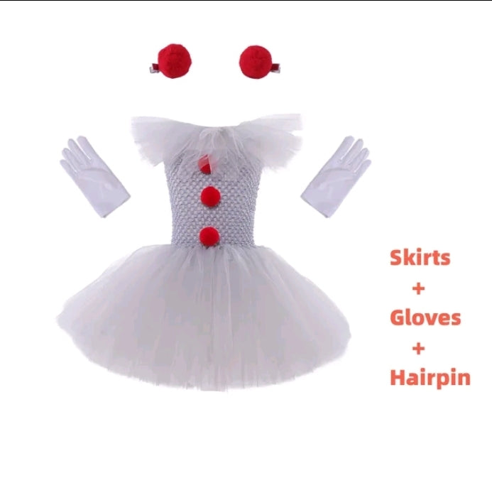 Girls clown costume