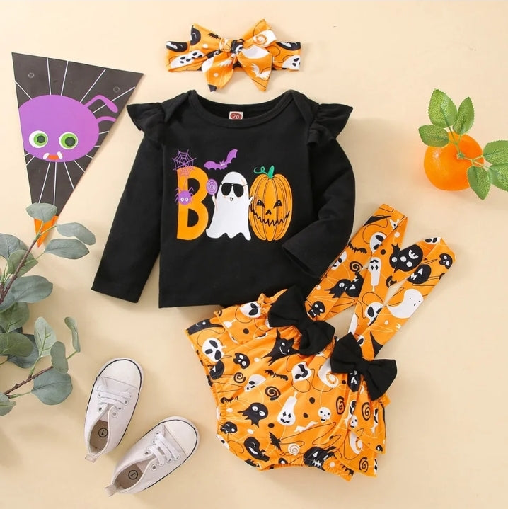 Baby girls 3pc halloween set