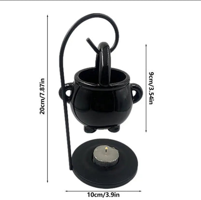 Halloween hanging cauldron wax burner