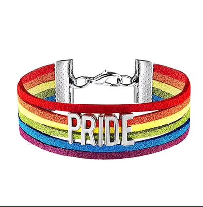 LBGTQ rainbow mens & womans bracelet