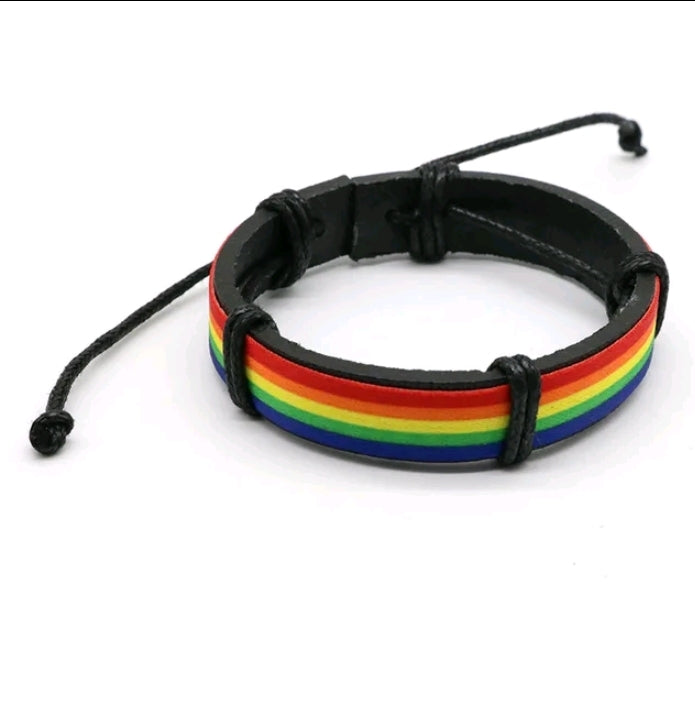 LBGTQ rainbow mens & womans bracelet