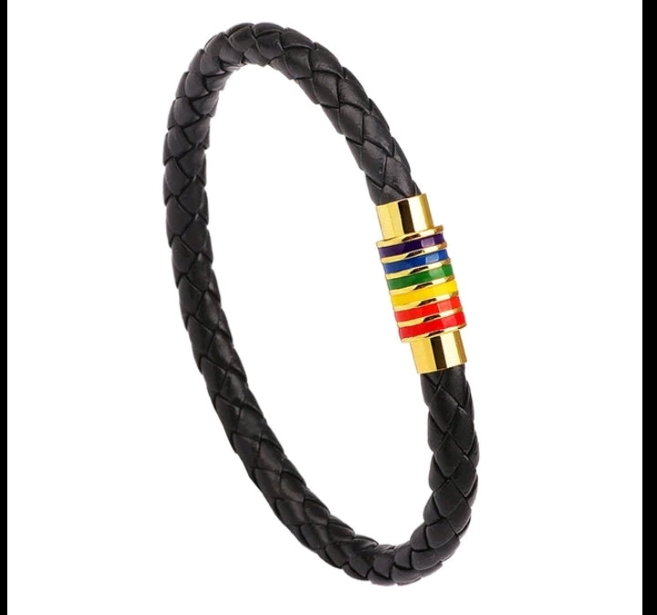 LBGTQ rainbow mens & womans bracelet