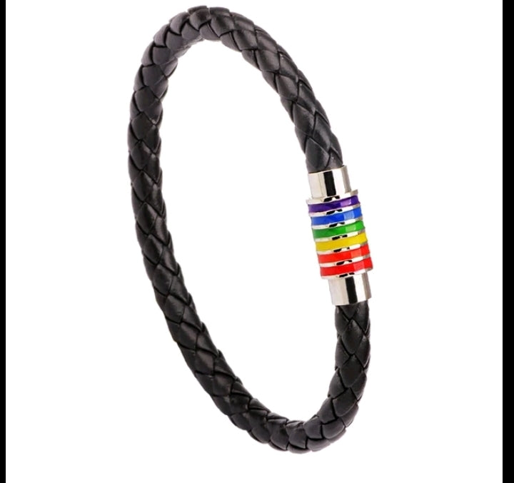 LBGTQ rainbow mens & womans bracelet