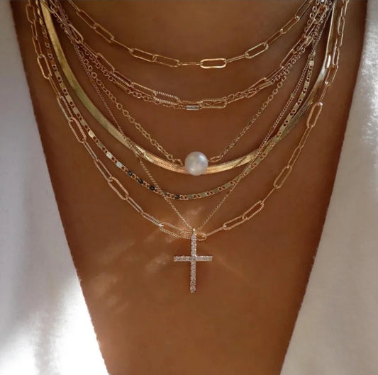 Multiple layers necklace